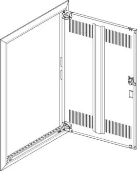 Schneider Electric Blendrahmen + T&uuml;r mit L&uuml;ftungsschl. FB2BH6 (GBRU26TL)