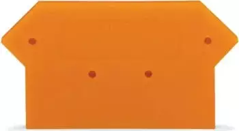 Wago Abschluss- und Zwischenplatte 4 mm dick orange (282-317)