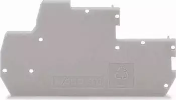 Wago Abschluss- und Zwischenplatte 1 mm dick grau (870-118)