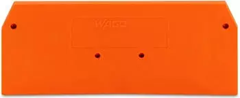 Wago Abschluss- und Zwischenplatte 2 mm dick orange (279-339)