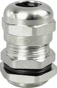 Conrad Electronic TRU Components Kabelverschraubung PG7 Messing vernickelt (TC-10302872)