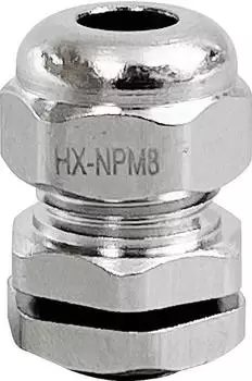 Conrad Electronic TRU Components Kabelverschraubung M8 Messing vernickelt (TC-10302816)