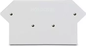 Wago Abschluss- und Zwischenplatte 2,5 mm dick lichtgrau (280-362)