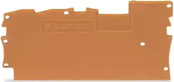 Wago Abschluss- und Zwischenplatte 1 mm dick orange (2020-1392)