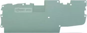 Wago Abschluss- und Zwischenplatte 1 mm dick grau (2020-1491)
