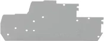 Wago Abschluss- und Zwischenplatte 1 mm dick grau (870-1148)