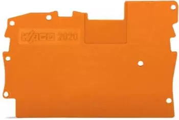 Wago Abschluss- und Zwischenplatte 1 mm dick orange (2020-1292)