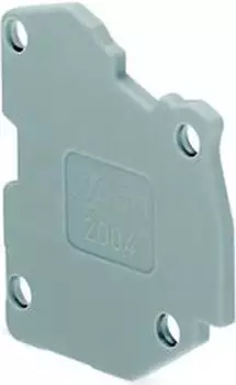 Wago Abschlussplatte f&uuml;r modularen TOPJOBS-Steckverbinder 1,5 mm dick grau (2004-541)