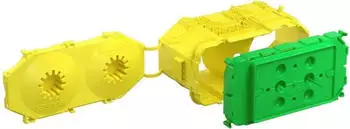 Kaiser Elektro B1 Ger&auml;tedose italienischer Standard 3 Module (1269-03)