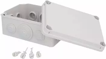 uniTEC AP-FR-Abzweigkasten IP65 162x116x76mm grau (40209L)