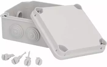 uniTEC AP-FR-Abzweigkasten IP65 108x108x64mm grau (40210L)