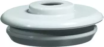 Peha IP54 PVC-Nippel mit Leitungseinf&uuml;hrung, grau (D 62)