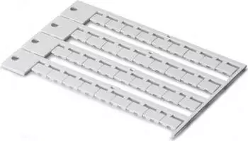 Wago WSB-Beschriftungskarte als Karte bedruckt Lin, Lin, , Lout, Lout, 24V, 11, 12,14 0V (10x) nicht dehnbar Aufdruck senkrecht aufrastbar wei&szlig; (211-211)