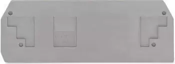 Wago Abschluss- und Zwischenplatte 2,5 mm dick lichtgrau (283-354)
