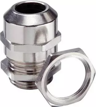 Wiska EMSKV-SET 20 Kabelverschraubung mit Gegenmutter, Messing vernickelt, M20 (10065034)