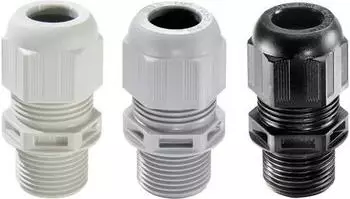 Wiska ESKV-L 12 LT BK Kabelverschraubung LowTemp, Kunststoff, M12, RAL 9005, langes Anschlussgewinde (10061690)