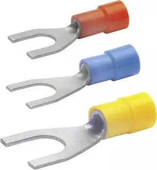 Klauke Isolierter Quetschkabelschuh Gabelform 1.5-2.5mm&sup2;, blau (630C35)