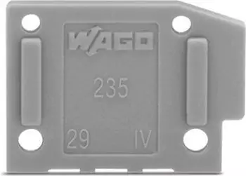 Wago Abschlussplatte anrastbar 1 mm dick blau (235-400)