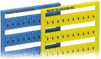 Wago WMB-Beschriftungskarte als Karte bedruckt F61, ..., F70 (10x) dehnbar 5 - 5,2 mm Aufdruck senkrecht aufrastbar wei&szlig; (794-641)