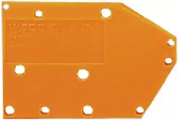 Wago Abschlussplatte anrastbar 1,5 mm dick orange (742-600)