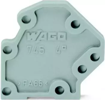 Wago Abschlussplatte 1,5 mm dick anrastbar grau (745-3100)