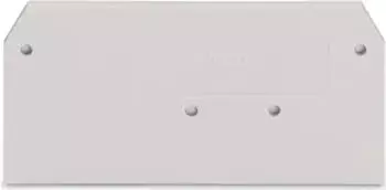 Wago Abschluss- und Zwischenplatte 2,5 mm dick lichtgrau (280-356)
