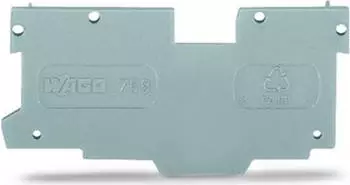 Wago Abschluss- und Zwischenplatte 1,1 mm dick grau (769-305)