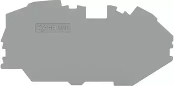Wago Abschluss- und Zwischenplatte 1 mm dick grau (2216-7691)