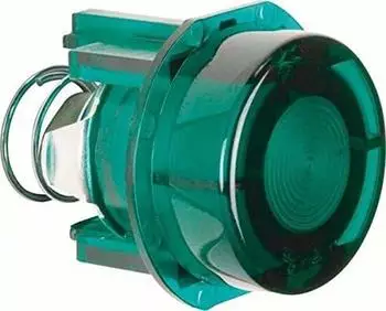 Berker Tasterknopf f&uuml;r Drucktaster/Lichtsignal E10, gr&uuml;n transparent (127903)