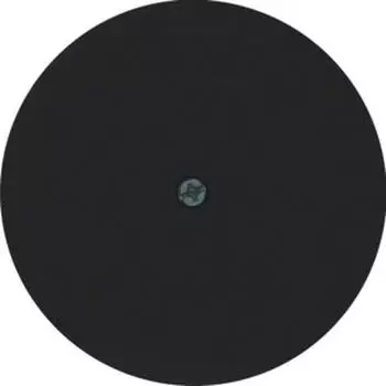 Berker R.1/R.3/R.classic Blindverschluss f&uuml;r Kabelauslass, schwarz gl&auml;nzend (10192045)