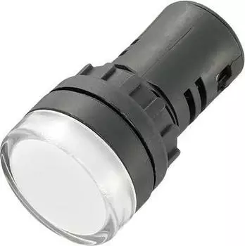 Conrad Electronic TRU Components LED-Signalleuchte Wei&szlig; 12 V/DC AD16-22DS/12V/W (140392)