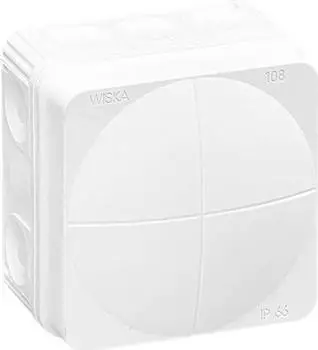Wiska COMBI 108 WH Abzweigkasten 76x76x51mm, Kunststoff, RAL 9001 (10060622)
