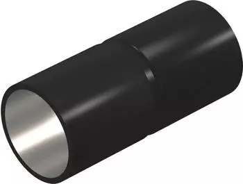OBO Bettermann Schwarz pulverbeschichtetes Stahlmuffe ohne Gewinde (2046585)