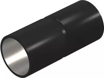 OBO Bettermann Schwarz pulverbeschichtetes Stahlmuffe ohne Gewinde (2046588)