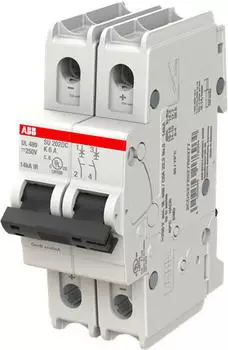 ABB SU202DC-K6 Leitungsschutzschalter K-Char. 6A 2P 250V DC (2CDS272527R0377)