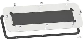 Schneider Electric Kabeleinf&uuml;hrungsplatte 245x130mm, Elastomer, lichtgrau (NSYTLCME)