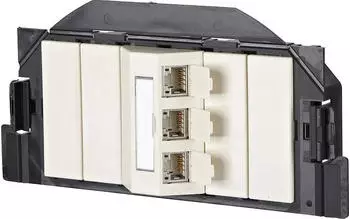 Metz Connect E-DAT subway 3 Port GB2 perlwei&szlig; (1309300301-E)