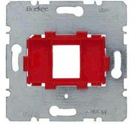 Berker Tragplatte mit roter Aufnahme 1fach (454001)