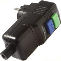 AS Schwabe 45209 Personenschutz-Zwischenstecker PRCD 230V Schwarz IP44