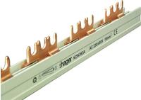 Hager KDN363A, Hager Phasenschiene mit Gabelanschluss KDN363A 10qmm 63A 12 Module
