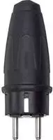Merten Gummi-SCHUKO-Stecker 122151 schwarz