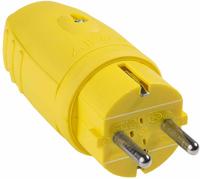 AS Schwabe 62403, AS Schwabe 62403 Schutzkontaktstecker Gummi 230V Gelb IP44