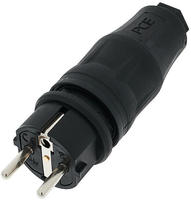 PC Electric 05721-ss Schutzkontaktstecker Kunststoff 250V Schwarz IP54