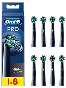 Oral-B Pro CrossAction Replacement Toothbrush black (8 pcs)