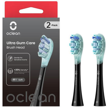 Oclean Ultra Gum Care Aufsteckb&uuml;rsten UG02 schwarz (2 Stk.)