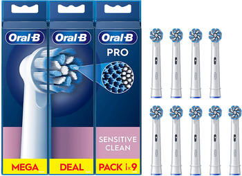 Oral-B Pro Sensitive Clean Replacement Toothbrush (9 pcs)