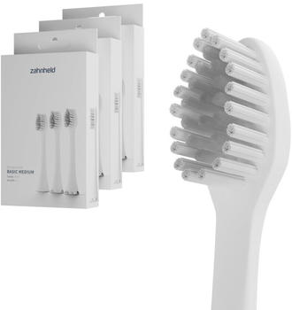 Zahnheld Basic Medium Bürstenkopf weiß (9 Stk.)