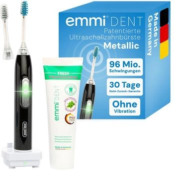 emmi-dent Metallic Ultraschall Zahnb&uuml;rste schwarz
