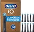 10 Stück, schwarz: Oral-B iO Ultimative Reinigung Aufsteckbürsten