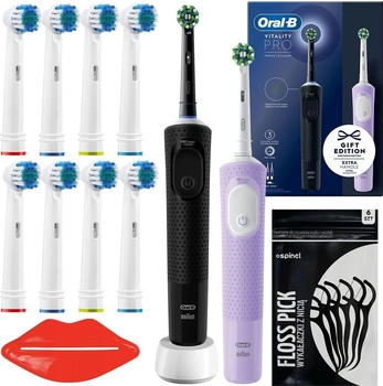 Oral-B Vitality Pro D103 Duo Set ohne Etui black/lilac violet